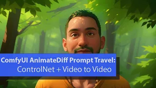 ComfyUI AnimateDiff Prompt Travel: ControlNets and Video to Video!!!