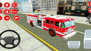 Real Fire Truck Driving Simulator Fire Fighting - Tampa Fire Department Truck #3 - Android Gameplay