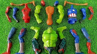 Merakit Mainan Unboxing Spider-Man vs Captain America ~Hulk Smash vs Siren head Action Figures Toys