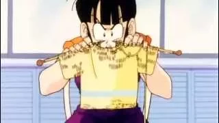 Milk golpea a Goku "¿Ese suéter es para mí?"