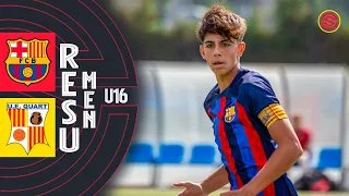 RESUMEN: FC Barcelona vs UE Quart Cadete A U16 2022