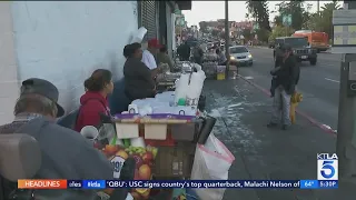 Santa Ana shuts down more than 100 street vendors, citing health concerns