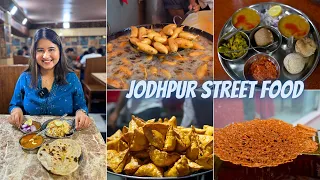 Best JODHPUR Street Food Tour (Part 1) | Mirchi Bada, Shahi Samosa, Gulab Jamun Ki Sabzi & More