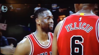 Wade, one rebound shy from triple double denied by his teammate Felicio