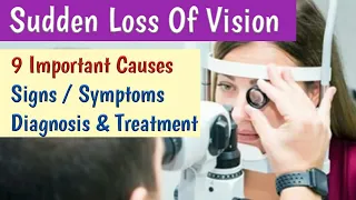 Sudden Loss of Vision Causes, Symptoms, Diagnosis, & Treatment | Sudden Blindness