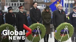 Remembrance Day: Trudeau, Payette among those to lay wreaths at National War Memorial