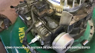 cómo funciona el sistema de encendido de un cortacésped