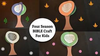 Four Season BIBLE Craft For Kids | DIY | 🌳 | 4 Season Craft | Sunday school kids activities | 4K