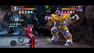 Mcoc AQ raids Ironman vs Thanos