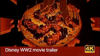 Disney World War 2 feature Victory through Air Power trailer 1943 4k