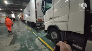 Дальнобой  паром Dover-Calais.2020. Working as a truck driver in Europe.