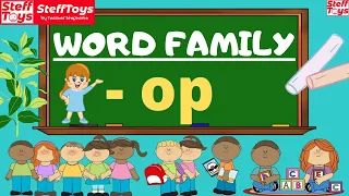 Word Family - op | How to Teach Phonics to Kids | CVC Words