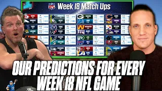 Pat McAfee & AJ Hawk Pick EVERY Week 18 Game Before The NFL Playoffs Begin