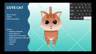 Showcase  - Cute Cat Live2d VTuber Avatar