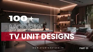 100+ Modern Living Room TV Unit Design Ideas 2023 _ Part 01