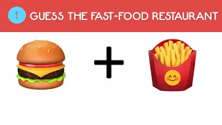 Guess... the FAST-FOOD restaurant using EMOJI'S  | EMOJI quiz | EMOJI challenge | EMOJI game