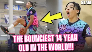 THE BOUNCIEST 14 YEAR OLD IN THE WORLD! 😱🔥 | Tyran Stokes Has DUMB BOUNCE‼️