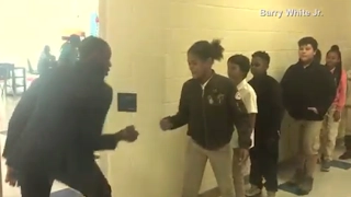 Teacher Has Unique Handshakes with EVERY STUDENT | GMA