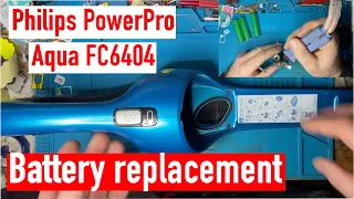 Philips PowerPro Aqua FC6404 battery replacement