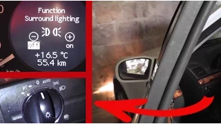 Function Way Home on Mercedes W211, W219. Auto inclusion of light In the dark after exit from car