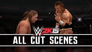 WWE 2K15 - ALL CUT SCENES - Best Friends, Bitter Enemies Showcase (Triple H & Shawn Michaels)