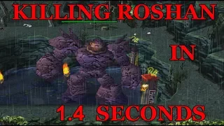 DOTA 1 - How To KILL ROSHAN 1v1 in 1.4 Seconds