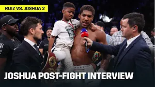 Anthony Joshua Reacts To Becoming Two-Time Champion; Wants Big Fights Next