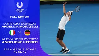 Sonego/Moratelli v Zverev/Kerber Full Match | United Cup 2024 Group D