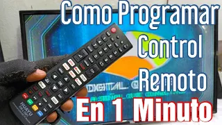 Como Programar CONTROL REMOTO Universal en 1 minuto // Configurar control remoto para TV