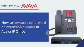 How to forward / unforward an extension number in Avaya IP Office