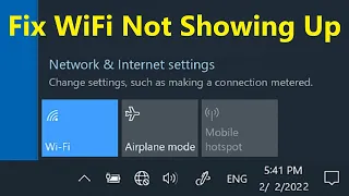 How to Fix WiFi Not Showing Up on Windows 10!! - Howtosolveit