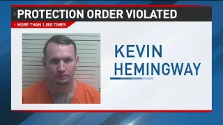 Ten year sentence for man accused of violating protection order with 1,500 calls