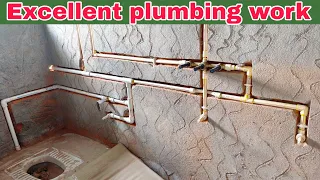 plumbing work for concealed wall mixer with all details