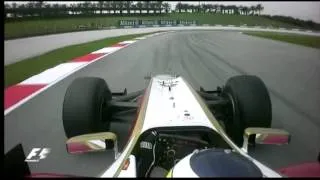 F1 2012 - R02 - De la Rosa onboard lap Sepang FP1