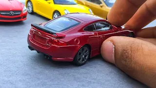 Unboxing Mini Realistic Jaguar XKR-S 1/43 Scale Diecast Model By Welly | RPM Redlines