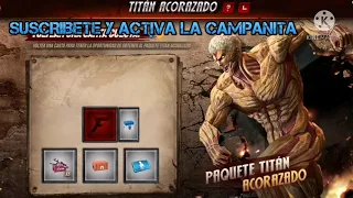 ASI ME GANE LA SKIN TITAN ACORAZADO DEL NUEVO EVENTO DE ATAQUE DE TITANES EN FREE FIRE - EPICO