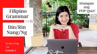 Tutorial: Filipino Grammar Lessons - Din/Rin; Nang/Ng, ano ang pagkakaiba?