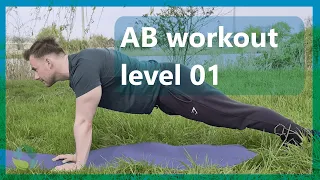 AB Workout Level 01 - getting started with your SIXPACK! - No Equipment, no hurting neck