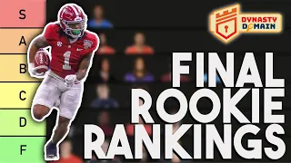 TOP 24 ROOKIE RANKINGS AND TIERS – Pre-Draft Analysis (Dynasty Fantasy Football 2023)