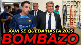 💣 INCREÍBLE 💣 XAVI SE QUEDA EN EL BARÇA HASTA 2025 TRAS UNA REUNIÓN CON LAPORTA Y DECO | MAÑANA MÁS