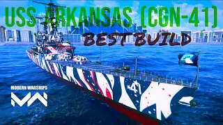 USS Arkansas Best Build Upgrade Item Level 25 With 3 X Meriam Monarc - Modern Warships