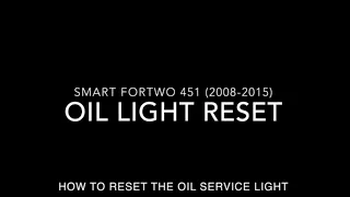 Smart Fortwo Oil Light Reset