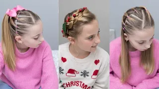 3 Peinados fáciles para niñas / 3 easy hairstyles tutorial
