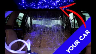 Unboxing CHINLY Star Light 32W 1000 PCS / Stück LED Fiber Optic Light Star Ceiling Kit Lights APP 5m