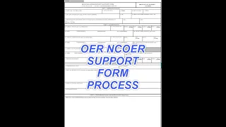 OER and NCOER Support Form Process Explained