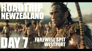 Exploring New Zealand's South Island: From Farewell Spit to Westport 🌄🚗 DAY 7