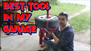 Harbor Freight Tire Changer with Duckbill Mod