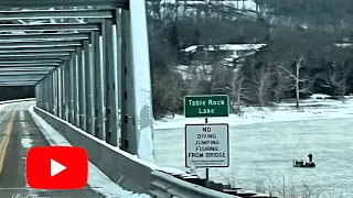 Bass Fishing Table Rock in Missouri during freezing snow and temperature 2024 || #bass #mlf #foryou