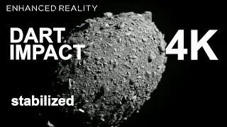 DART IMPACT 4K UHD stabilized DRACO camera footage. #DARTMission Spacecraft crashes into Asteroid.