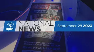 APTN National News September 28, 2023 – Election rhetoric on landfill search, Human rights complaint